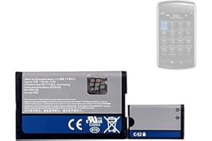 HIGHAKKU Batteria di ricambio C-S2 compatibile con Black-Berry 7100 7105 7130 8300 8310 8320 8330 8520 8530 8700 8703 8705 8707 930 9330 ACC-06860-30-30-30-30 4, BAT-0 6860-003, BAT-06860-009, CS2