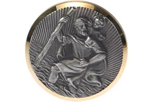 ‎HP AUTOZUBEHÖR HP Autozubehör 19121 Christophorus Plakette, Gold, Silber