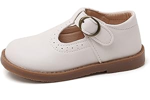 RVROVIC Little Girls Mary Jane Flats Gracy Ballet Princess Toddler Dress Shoes School Birthday Party