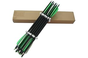 JIEXI HWYP Aluminum Alloy Archery Arrows 20 inch Crossbow Bolts Pack of 12