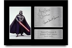 HWC Trading Star Wars Darth Vader A4 Senza Cornice Firmato Regalo Visualizzazione Delle Foto Print Immagine Autografo Stampato Per Dave Prowse & James Earl Jones Gli Appassionati Di Cinema
