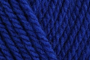 KHASO Sirdar Hayfield Bonus Aran Crochet Yarn, 100% Acrylic Soft Knitting Wool for Cardigans, Jumpers, Sweaters & Tops - 100g Ball - Royal (979) - Single (1 Ball)