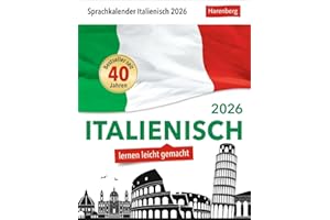 Italienisch Sprachkalender 2026 - Italienisch lernen leicht gemacht - Tagesabreißkalender: In nur 10 Minuten täglich Grundkenntnisse verbessern mit ... Sprachlektionen (Sprachkalender Harenberg)