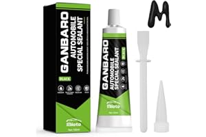 MIIOTO Silicona Negra Líquida Para Coche - Sellador Faros, Curado Rápido, Resistencia a Altas Temperaturas, Adecuado Para Carrocerías, Ventanas, Techos y Otros Componentes - 100ml (B)