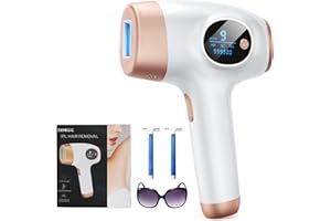 ZKMAGIC Épilateur Lumière Pulsée, 999,900 Flashes IPL Épilateur Laser avec 9 Niveaux d'énergie Améliorés 3 Fonctions - HR/SC/RA et 2 Modes pour Femme et Homme, Visage,Corps,Bikini, Aisselles