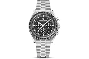 ROLLSTIMI Pagani Design 1701 V3 Montre à Quartz pour Homme Mouvement Japonais VK63 en Acier Inoxydable étanche