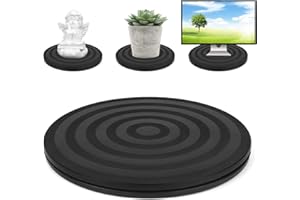 YAHUNI Supporto Girevole di 360° 20CM Base Rotante Cuscinetti Sfera in Acciaio Supporto Girevole Base Rotante per TV,Monitor Multiuso Giradischi Piatto Heavy Duty Stand