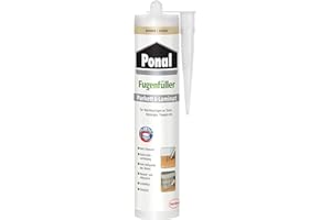 Ponal Relleno para juntas de arce laminado y parquet, compuesto elástico para juntas de conexión y expansión, sellador sin disolventes, agua ni silicona, cartucho de 1 x 280 ml, arce/abedul