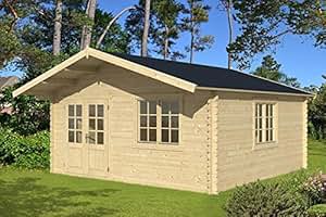 McGaRDEN "Der Gartendiscounter" Gartenhaus Holzhaus Gartenlaube Blockhaus 3x4m 35mm