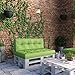 Produktbild animalmarketonline Gartenmöbel Paletten Cushion Kissen Set von Sitz und Rückenlehne grün