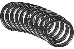 QUARKZMAN 10 Stücke Nitrilkautschuk O-Ring Dichtungsanschluss 25mm x 19mm x 3mm für Wasserhahn Klempner Reparatur Dichtung Verbindung, Schwarz