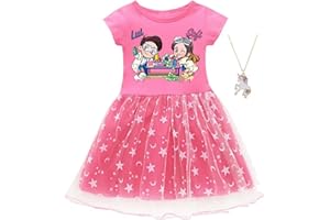 ZKomoL Youtuber Bambina Abbigliamento Vestito Bambina Vestitome Maglietta Bambina