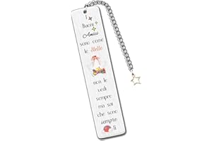 HZBLAZ Buoni Amici Segnalibri Amicizia Laurea Apprezzare Regalo Donne Uomini Andare all'Università Incoraggiare Ricordo Compleanno Natale Distanza Amica Accompagnare Ritorno Miglior Amico Promemoria