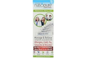 DR HANA'S NASOPURE The Nicer Neti Potâ€ | Personal Refill Kit | 20 Buffered Salt Packets | Allergy and Congestion Relief Nasal Wash