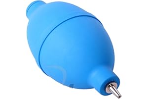 ACENIX® Blue Rubber Oval Shaped Camera Lens Cleaning Air Pump Dust Blower with Metal Nozzle Camera Lens Keyboard Watch Rubber Dust Blower Cleaner