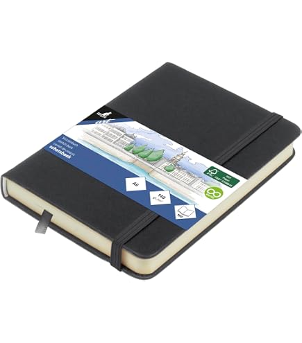 Daler Rowney Graduate Notizbuch – A3, Schwarz Matt, 20 Blatt, Portrait