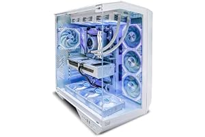 TRUE NORT Inferno Lucid Gaming PC Intel Core i5-13400F Processor with NVIDIA RTX 5060 8GB Graphics 16GB RAM 1TB NVMe SSD Windows 11 Pro White RGB Gaming Case