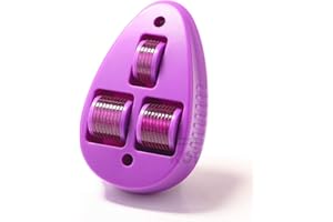 Koi Beauty Derma Roller 0.3mm with 1200 Titanium Needles, 3 in 1 Microneedling Roller for Body