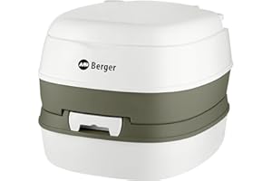 Berger © WC Mobiles | Toilette de Camping Portable | Toilettes Chimiques de Camping | Charge jusqu'à 130 kg | Pot de Chambre Chimique | Adulte | Accessoires Camping Car, Caravane, Camion