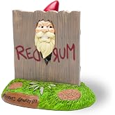 BigMouth Inc Shining Gnome Garden Gnome - A&ccedil;ık Alanlar i&ccedil;in Komik Bah&ccedil;e C&uuml;celeri - Hava Koşullarına Dayanıklı Redrum Korkun&ccedil; 