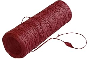 ‎DEKO AS GMBH Funny-Paper-Twine - Papierschnur - gefärbt - Dekoband - Bastelband - Geschenkband - Rot - 3 mm Breite - 270 m Länge ca. 300 g - 22227-3-270-30