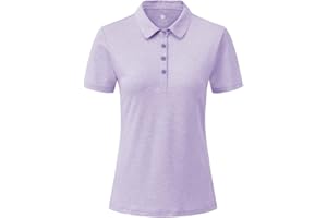 YSENTO Womens Short Sleeve Polo Lady-fit Shirt Premium Sports Golf Polo T-Shirts