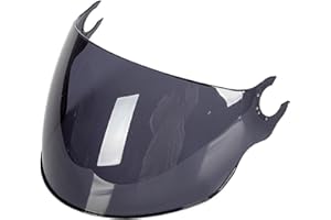 CasaNexa LS2 OF562 Helmet Visor Replacement Windscreen Lens Anti-Fog Anti-Scratch Chrome Silver Motorcycle Accessories- Gray