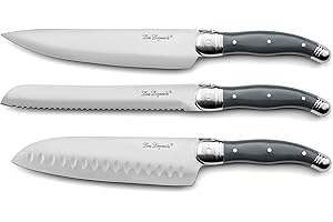 Lou laguiole Tradition XL - Set di 3 coltelli da cucina