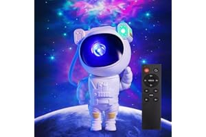 Recsg Proiettore a stella, luce notturna Galaxy, lampadario a nebbia astronauta LED con timer e telecomando, camera da letto, Natale, San Valentino e altri regali per adulti e bambini.