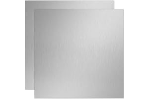 Uxney 1 x 150 x 150 mm rostfri stålplåt, magnetisk platta i 430 rostfritt stål, metallplåt för gör-det-själv-hantverk, reparation (paket med 2)