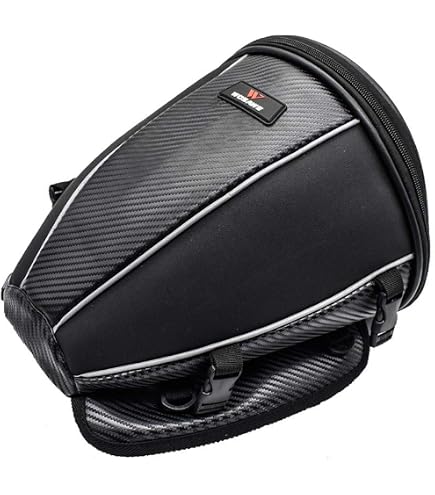 Sac De Réservoir Moto Multifonctionnel Imperméable - Sac Selle Arrière Nylon Voyage 29x29x21cm