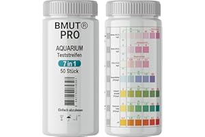 BMUT Lot de 100 bandelettes de test d'eau 7 en 1 pour aquarium