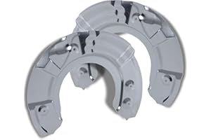 BESTPRICE 2x Ankerblech vorne links & rechts Spritzbelch Deckblech für Bremsscheibe Kompatibel mit BMW 5er (F10) (F07) (F11), 6er (F12) (F13) (F06), 7er (F01, F02, F03, F04)