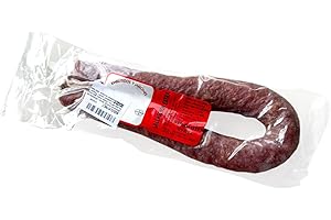 EMBUTIDOS Y JAMONES BLANCO Saucisson Espagnol. Saucisson Extra Zamora. Fil de saucisse d'environ 500 grs. Snack salé idéal à l'apéritif à tout moment de la journée. Salchichón en fer à cheval Espagnol 100% naturel et artisanal.
