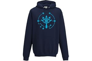 SMARTYPANTS Sheikah Eye Symbol Legend of Zelda - Sudadera con capucha para adolescentes, adultos y niños, inspirado en los fanáticos de los videojuegos, aliento de la marina salvaje