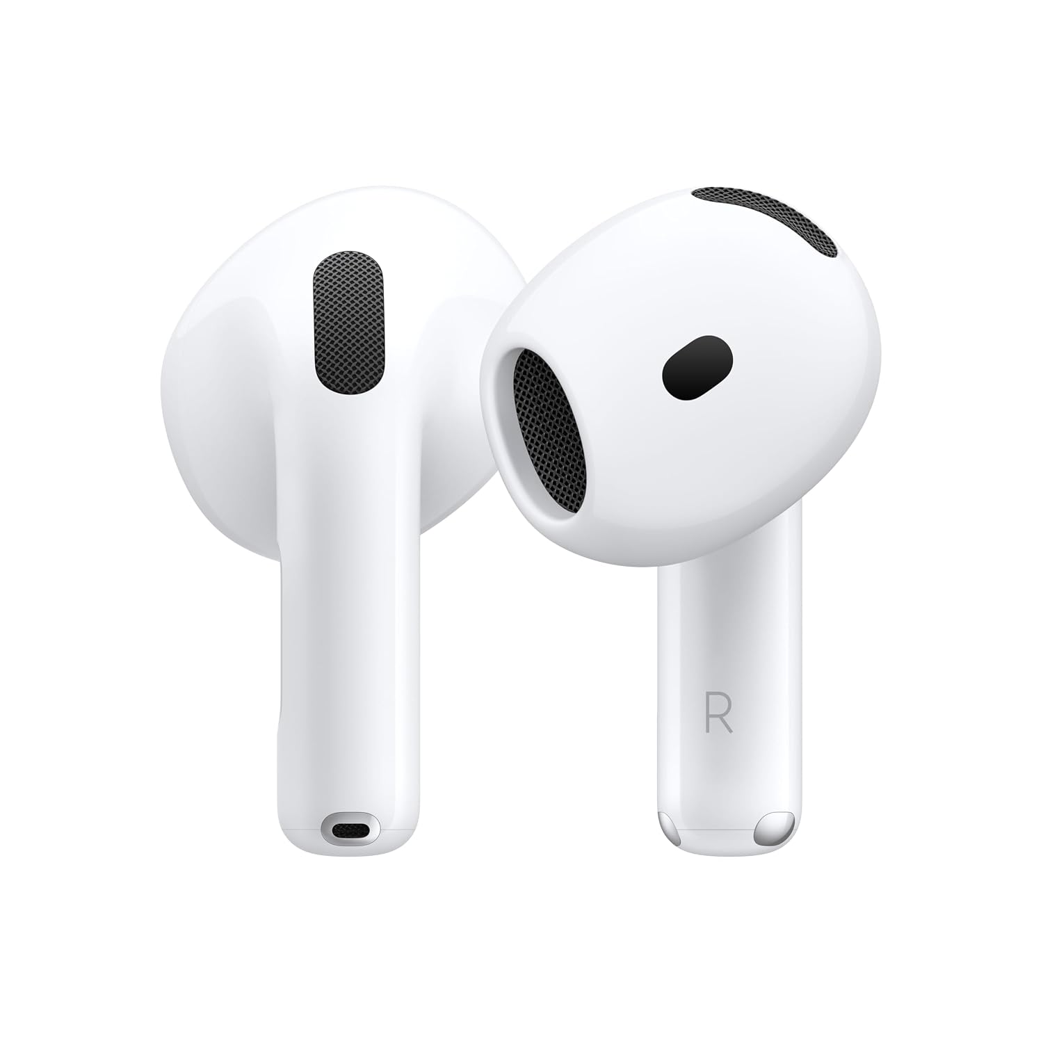 Apple AirPods 4 Auricolari wireless, Auricolari Bluetooth, Cancellazione attiva del rumore, Audio adattivo, Trasparenza, Audio spaziale personalizzato, Custodia di ricarica USB-C, Ricarica wireless