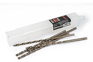 Ferrcan Punte per metallo HSS DIN340 M35 cobalto taglia lunga (confezione da 5 pezzi per misura) (4 mm)