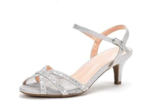 FASHION THIRSTY Womens Diamante High Heel Mules Ladies Bridal Wedding Shoes Evening Party Prom Occasion Heeled Strappy Sparkly Dress Sandals Ankle Strap Fashion Heels Shoes