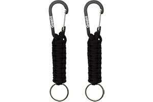GREATRIL Schlüsselanhänger Karabiner - Paracord Karabinerhaken Schlüsselanhänger Kurz für Arbeit Autoschlüssel Flasche Camping Wandern Jungen/Mädchen/Herren/Frauen