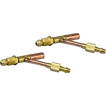 RIVERWELD Raccordo Acqua E Gas Per Torcia Di Saldatura TIG – Connettore Rapido Per WP 9 17 18 26 (Rosso)