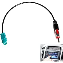 Adattatore Antenna DIN A ISO Con Cavo 19cm - Per Autoradio, Connessione Stabile Veicoli
