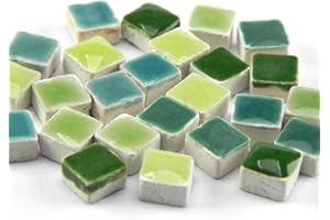 ALEA Mosaic Mini Mosaiksteine 5x5mm, 1000 Stück, Mix grün, MXVR