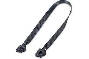 YieJoya PCIE Kabel für Seasonic, PSU 8 pin Stecker auf PCIe 8pin (6+2) Stecker für Seasonic Modular Power Supply (60 cm)