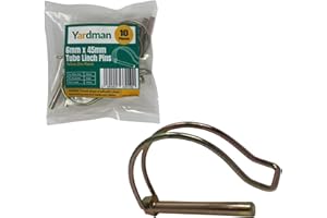 YARDMAN 10-pcs Pipe Tube Linch Lynch Pin 6mm x 45mm for 40mm Shaft Lock Clip