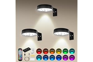 CkeyiN Pro Bilderleuchte akku, Kabellose Bildleuchte mit Fernbedienung,Wandleuchte Innen, LED-Wandleuchten, Schrankbeleuchtung, kabellose Wand-Leselampe für Schlafzimmer am Nachttisch(3er Pack)