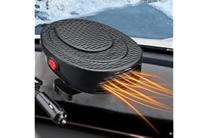 beseloa Car Heater Winter Car Defogger Kit 2 in 1, 12V 150W Portable Auto Heater Fan That Plug into Cigarette Lighter Car Defroster, Fast Heating/Cooling Car Demister for Car