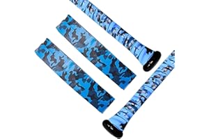 RUNRAYAY 2 Baseball Bat Grips 0.8mm Camouflage Bat Grip Tape for Baseball Replacement for Old Baseball Tennis Badminton Grips