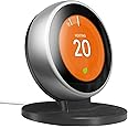 ARSUNOVO Stand for Google Nest Learning Thermostat 3rd/2nd Generation with Mounting Screws, Black