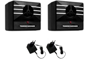 Satenco LOT 2 x RP1 Répulsif Ultrason Efficace Anti Chauve-Souris Insecte Rongeur Cafards Araignées Tiques Puces