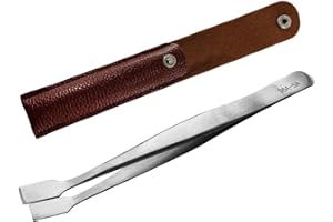 ABMRO Pinces à timbre en acier inoxydable Pince à épiler Outils de collection de philatélie, utilisés pour la fabrication de bijoux, le bricolage, le travail de précision et les loisirs